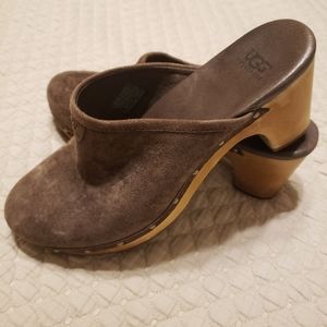 UGG suede clogs....